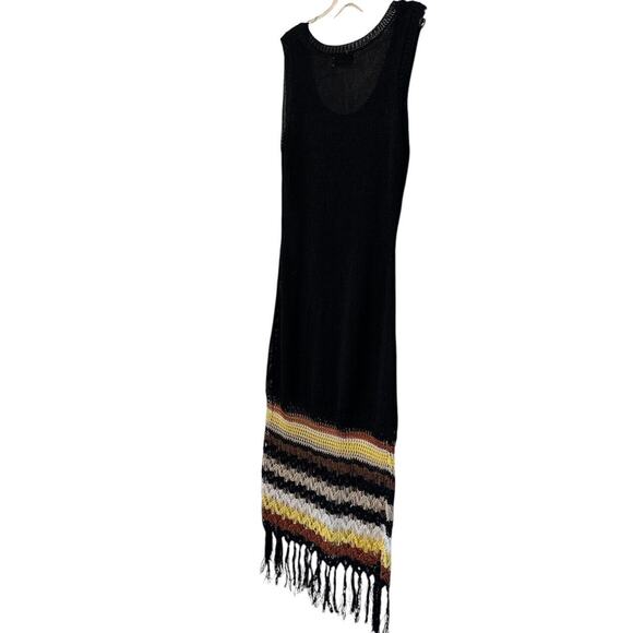 Wales Bonner CROCHET Macramé Fringed MAXI Dress SZ M/L RT $2195 - Picture 5 of 5